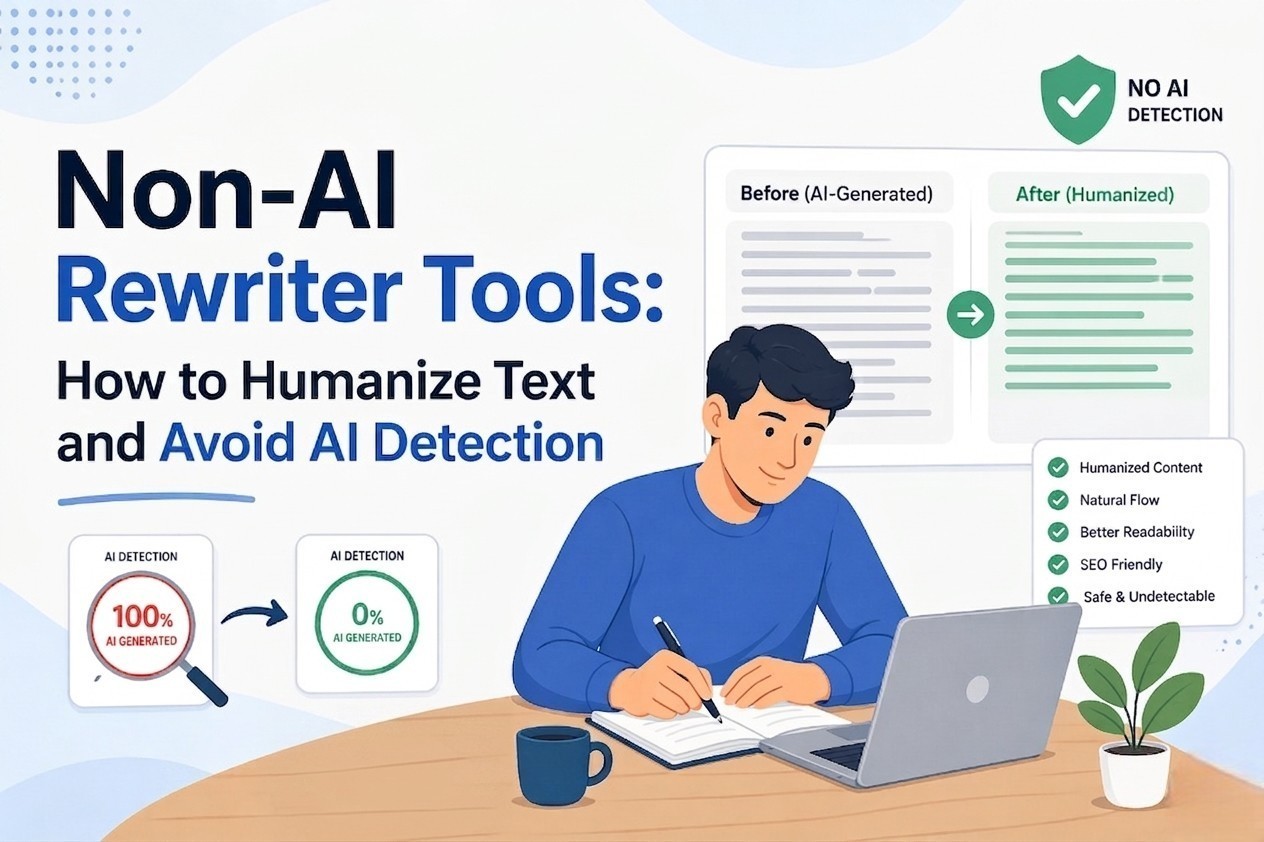 Non-AI Rewriter Tools: How to Humanize Text and Avoid AI Detection