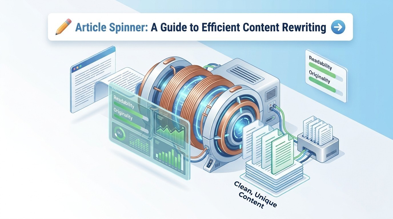 Article Spinner: A Guide to Efficient Content Rewriting